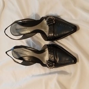 BCBGMAXAZRIA 2 pair Tan and black high heels